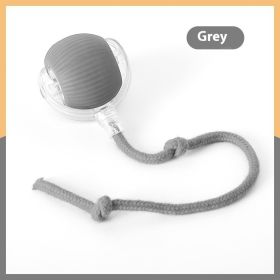 Interactive Cat Toy Ball Super Drive Cat Rolling Ball (Option: With Rope Style Gray)